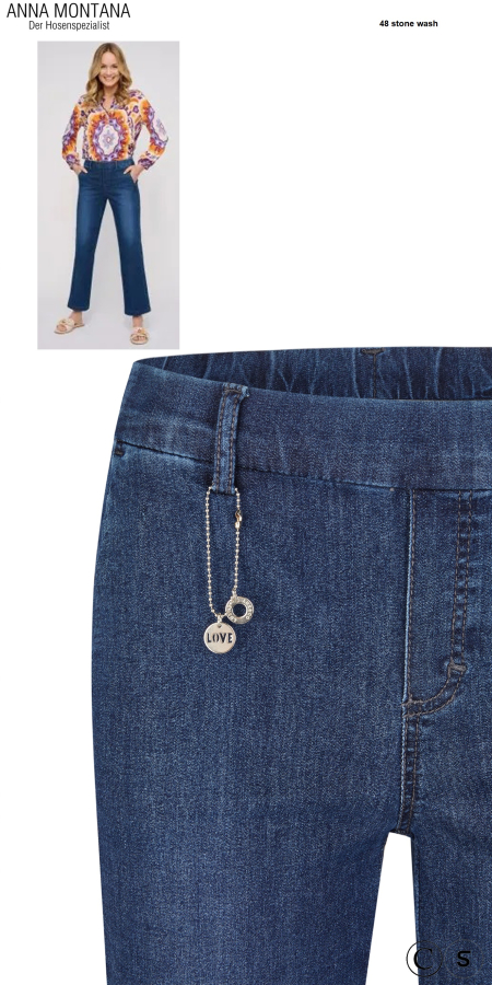 Mila 1045 Wide Flexi - Milano / sehr bequeme Schlupfhose mit weichem Bund, 80 cm lang, von Größe 36 bis 46 / ANNA MONTANA Mila 1045 Wide Flexi - Milano / sehr bequeme Schlupfhose mit weichem Bund, 80 cm lang, von Größe 36 bis 46 / ANNA MONTANA